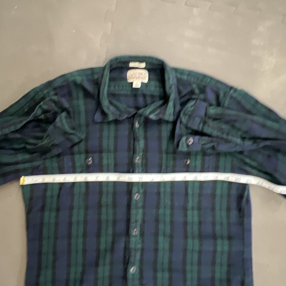 (3) J. Crew Mens Mid-Weight Flannel Shirt Plaid Button Down Slim Fit Large Chrty - Picture 5 of 16